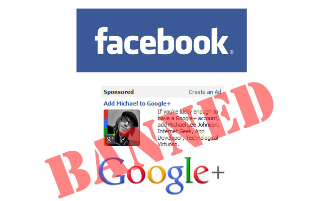 Facebook google +